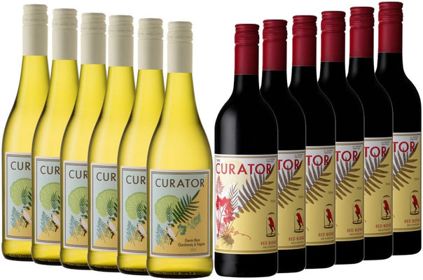 Curator White & Red Dozen